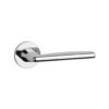 The Luna in polished chrome by Aprile at Tev Handles is a luxury door handle ideal for modern and premium interior spaces.
