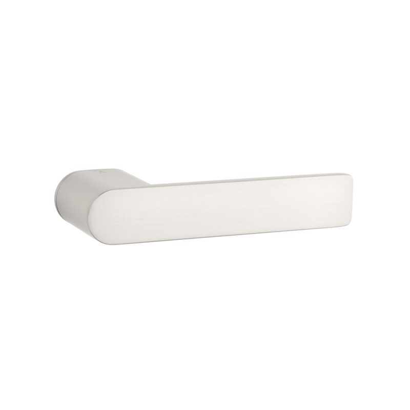 Sorella on Hidden Rosette – satin nickel frameless internal door handle in a contemporary design.