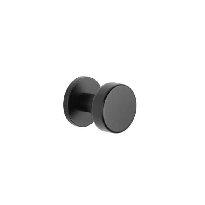 Ruta Round Door Knob - Double Sided Moveable - Matt Black Ruta Round Door Knob - Double Sided Moveable - Matt Black