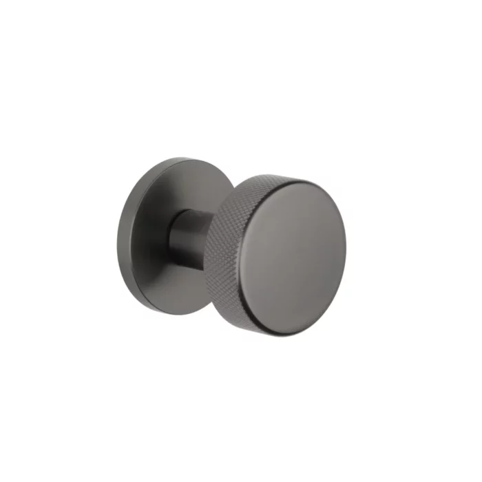 Tuja Round Door Knob - Double Sided Moveable - Titanium